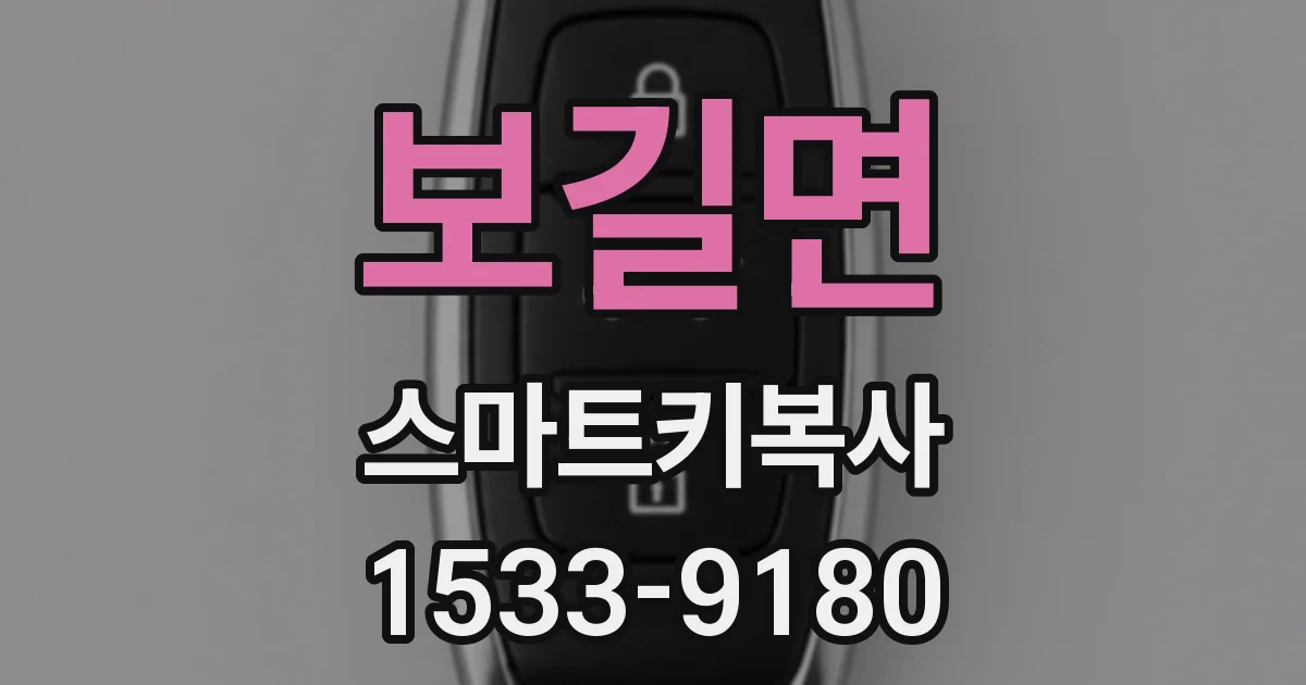 보길면 스마트키복사