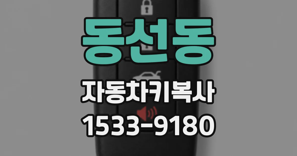 동선동 자동차키복사