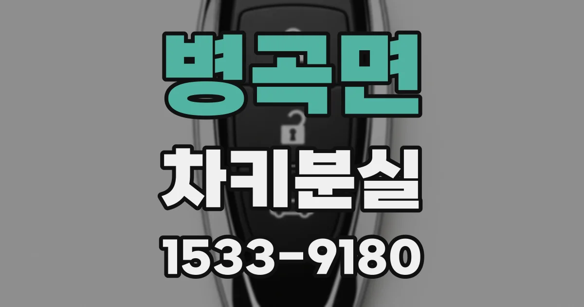 병곡면 차키분실