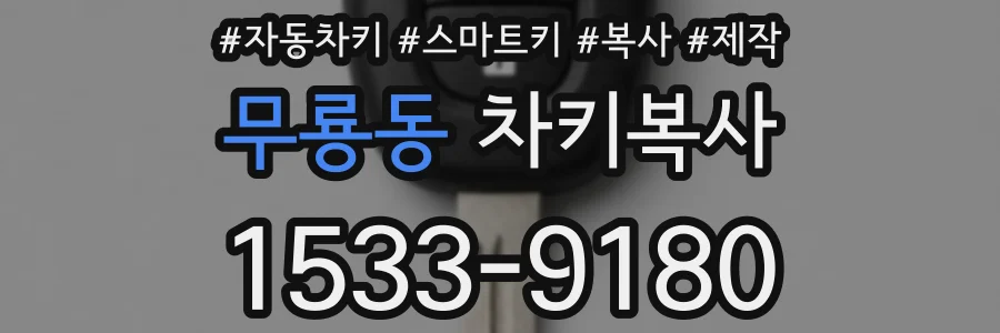 무룡동 차키복사