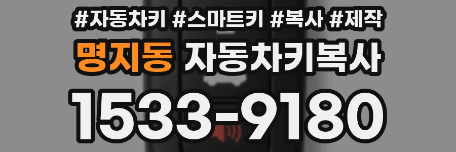 명지동 자동차키복사