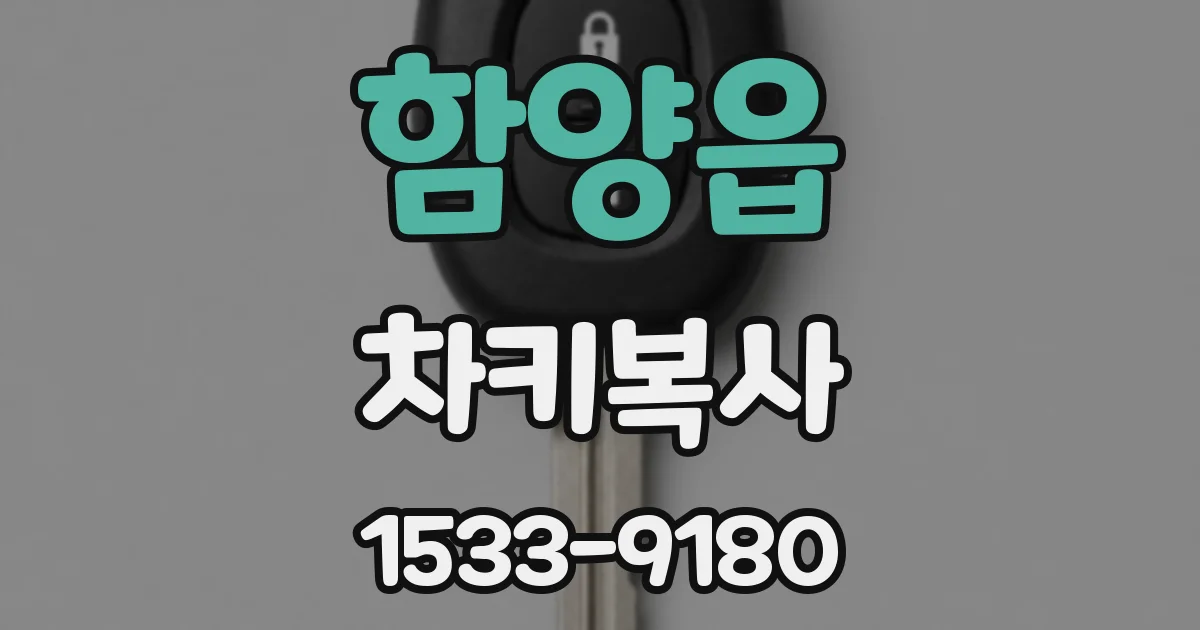 함양읍 차키복사