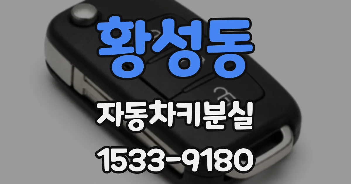 황성동 자동차키분실
