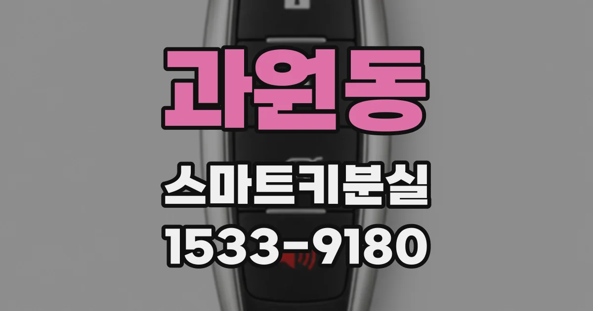 과원동 스마트키분실