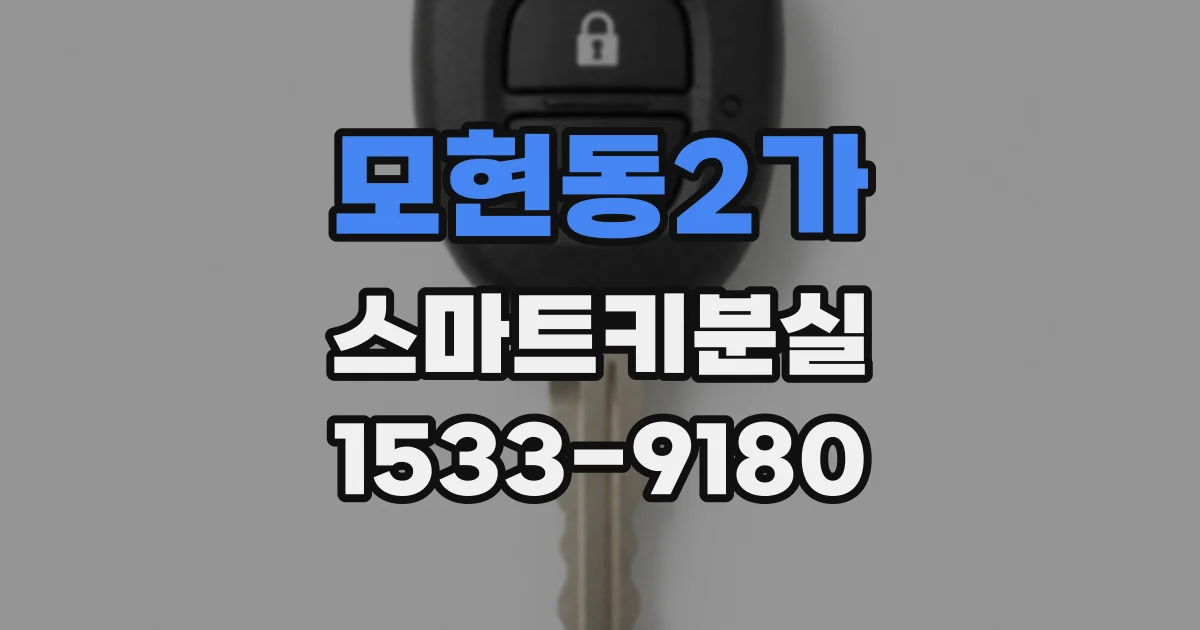 모현동2가 스마트키분실