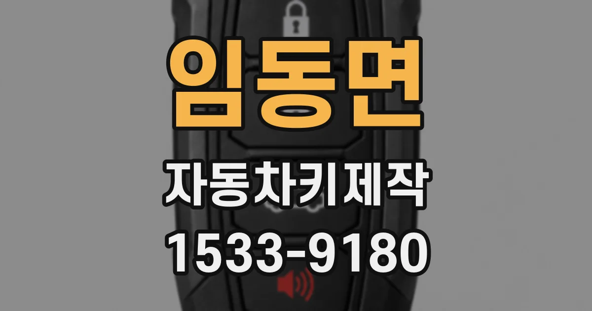 임동면 자동차키제작