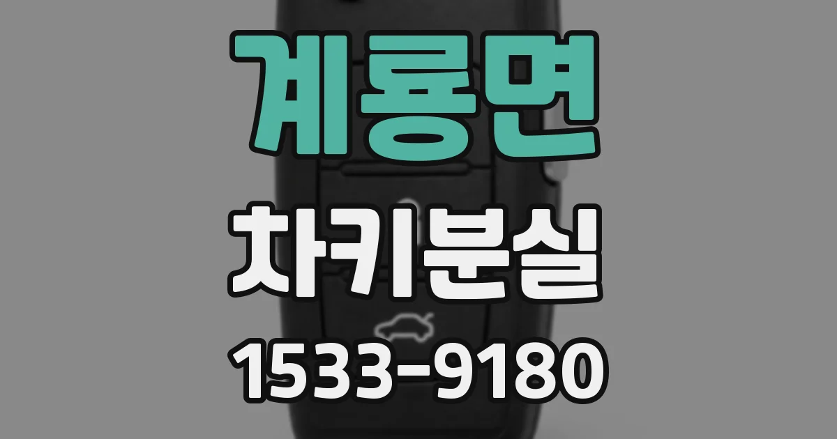 계룡면 차키분실