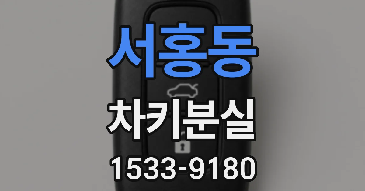 서홍동 차키분실