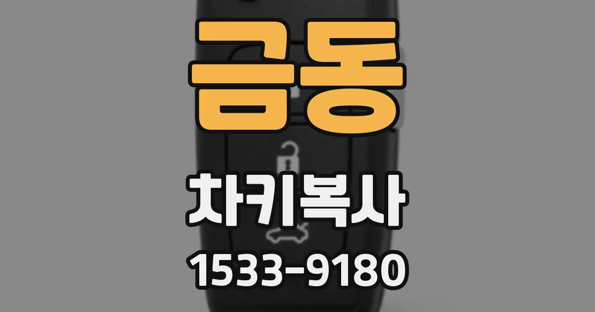 금동 차키복사