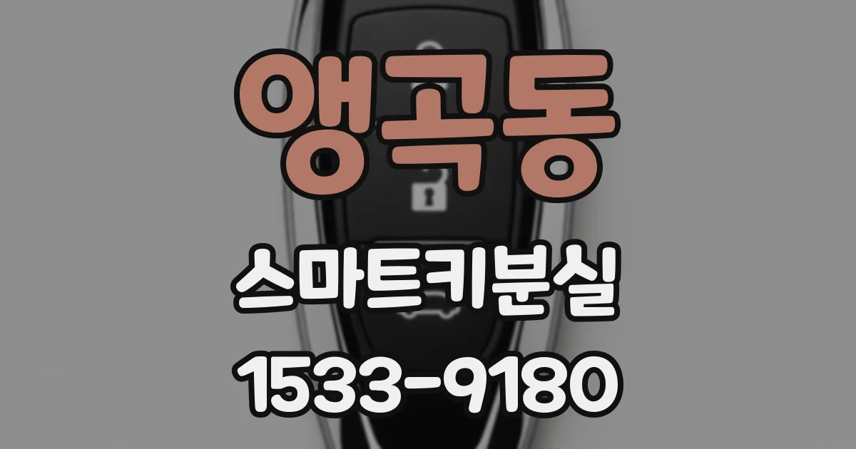 앵곡동 스마트키분실