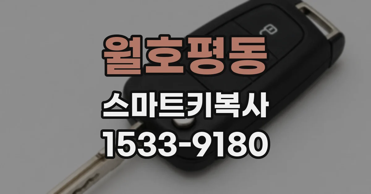 월호평동 스마트키복사