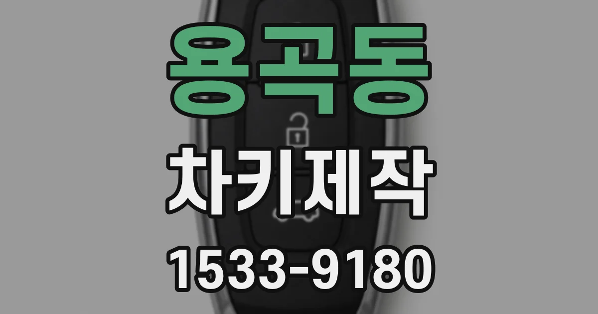 용곡동 차키제작