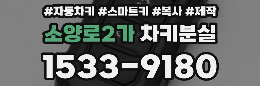 소양로2가 차키분실