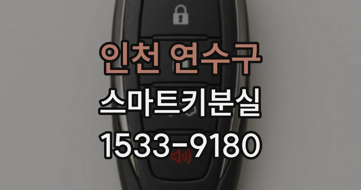 인천 연수구 스마트키분실