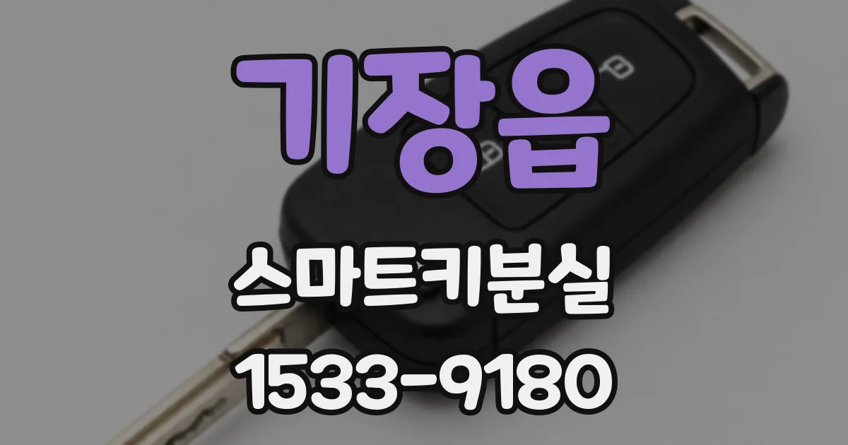 기장읍 스마트키분실