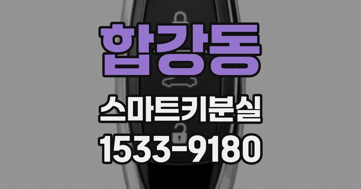 합강동 스마트키분실