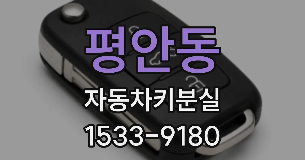 평안동 자동차키분실