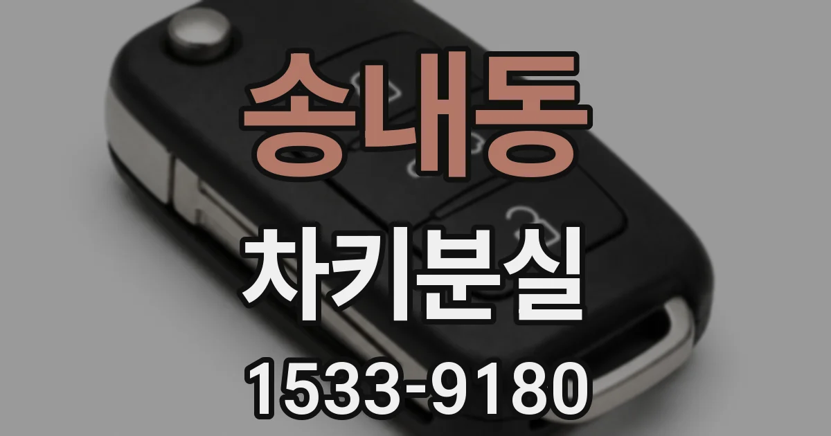 송내동 차키분실