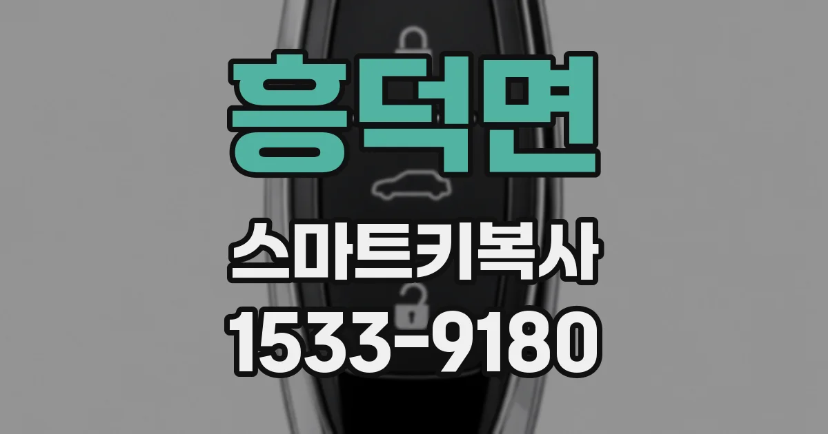 흥덕면 스마트키복사