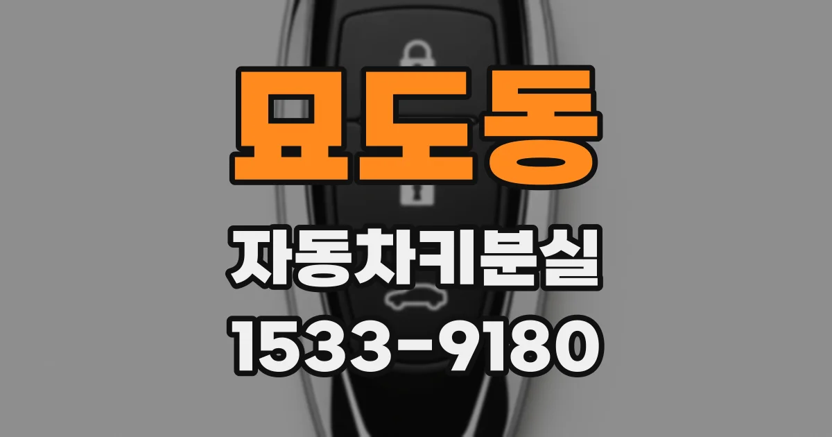 묘도동 자동차키분실