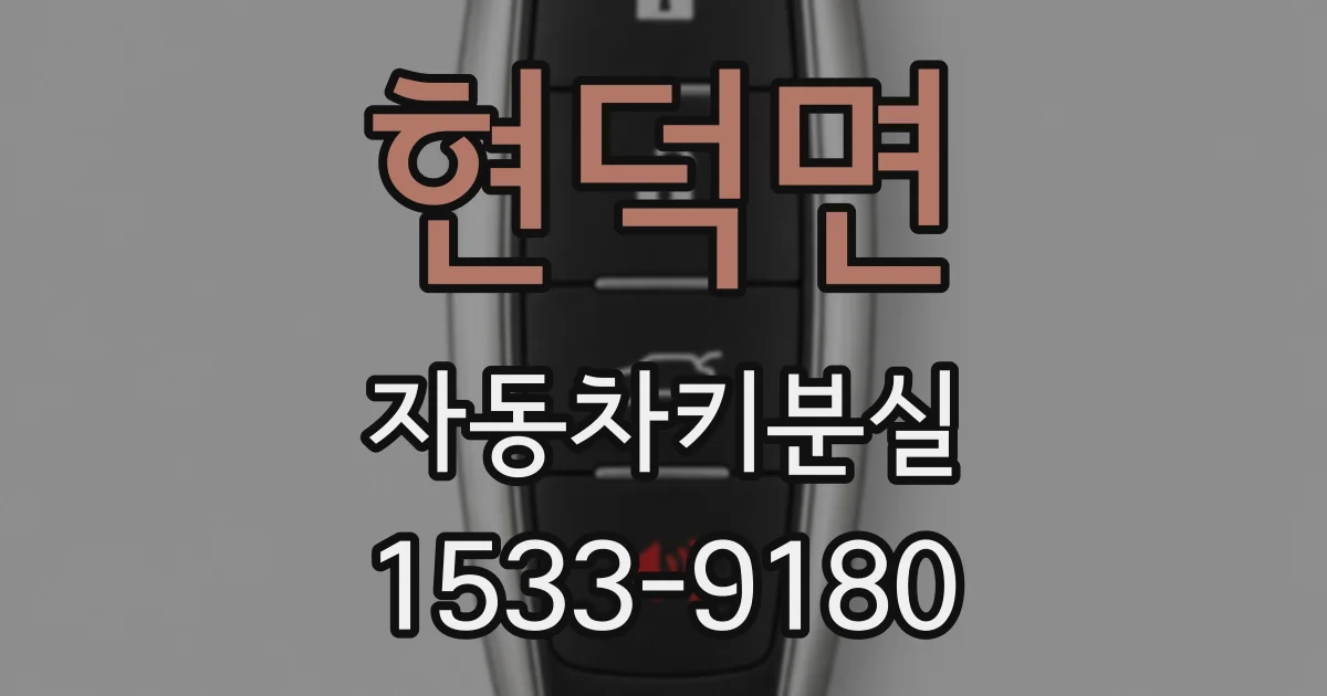 현덕면 자동차키분실