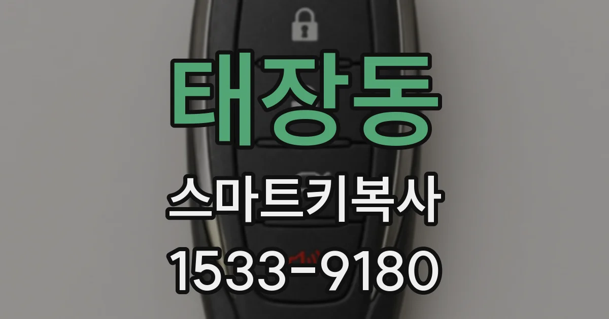 태장동 스마트키복사