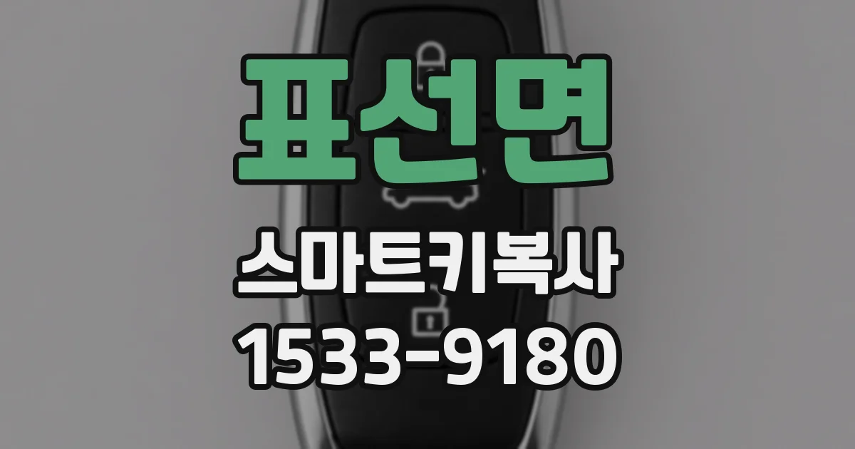 표선면 스마트키복사