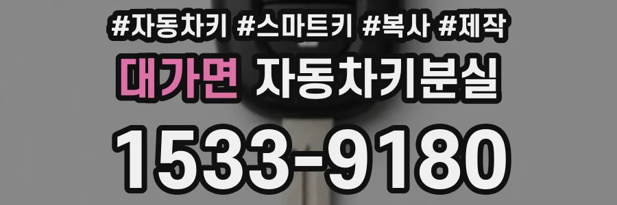 대가면 자동차키분실