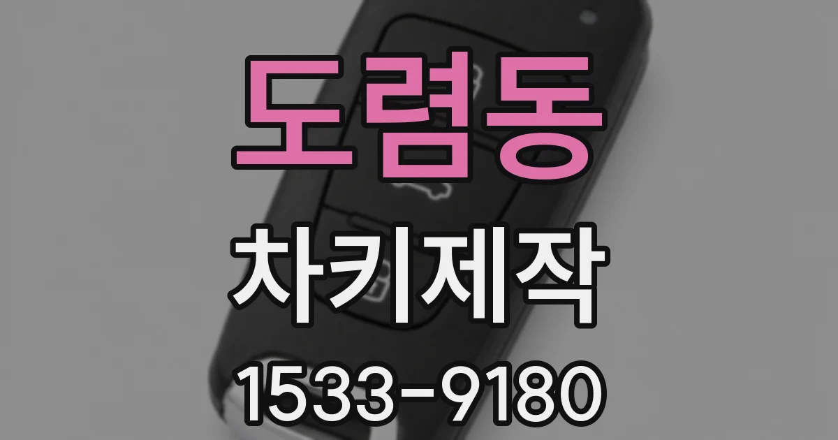 도렴동 차키제작