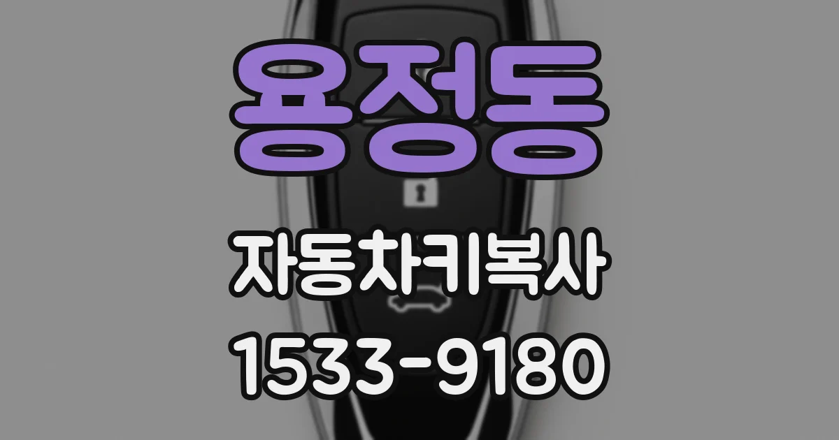 용정동 자동차키복사