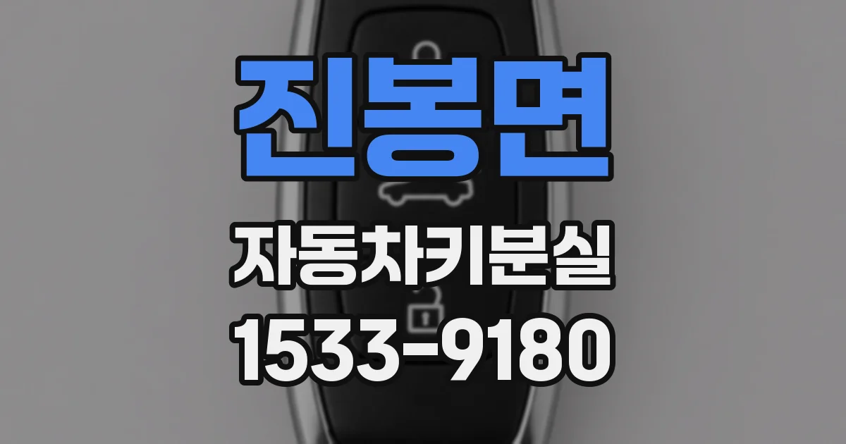 진봉면 자동차키분실