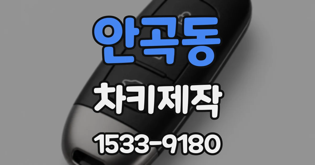 안곡동 차키제작