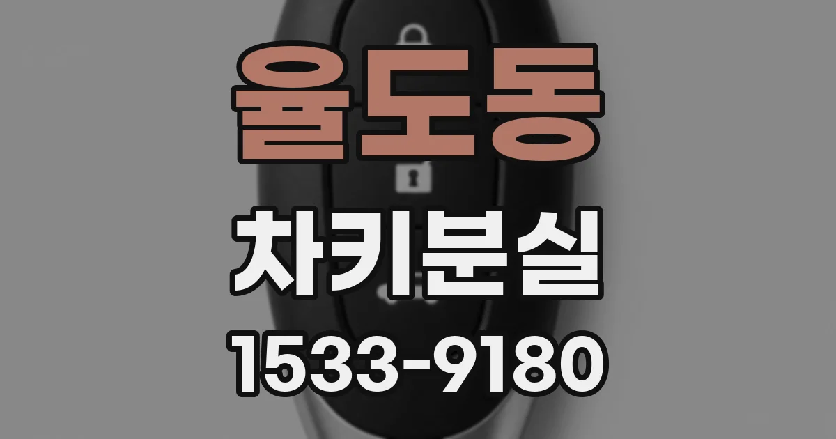 율도동 차키분실