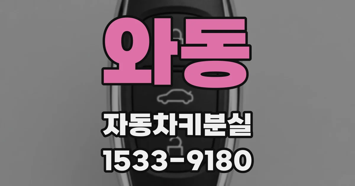와동 자동차키분실