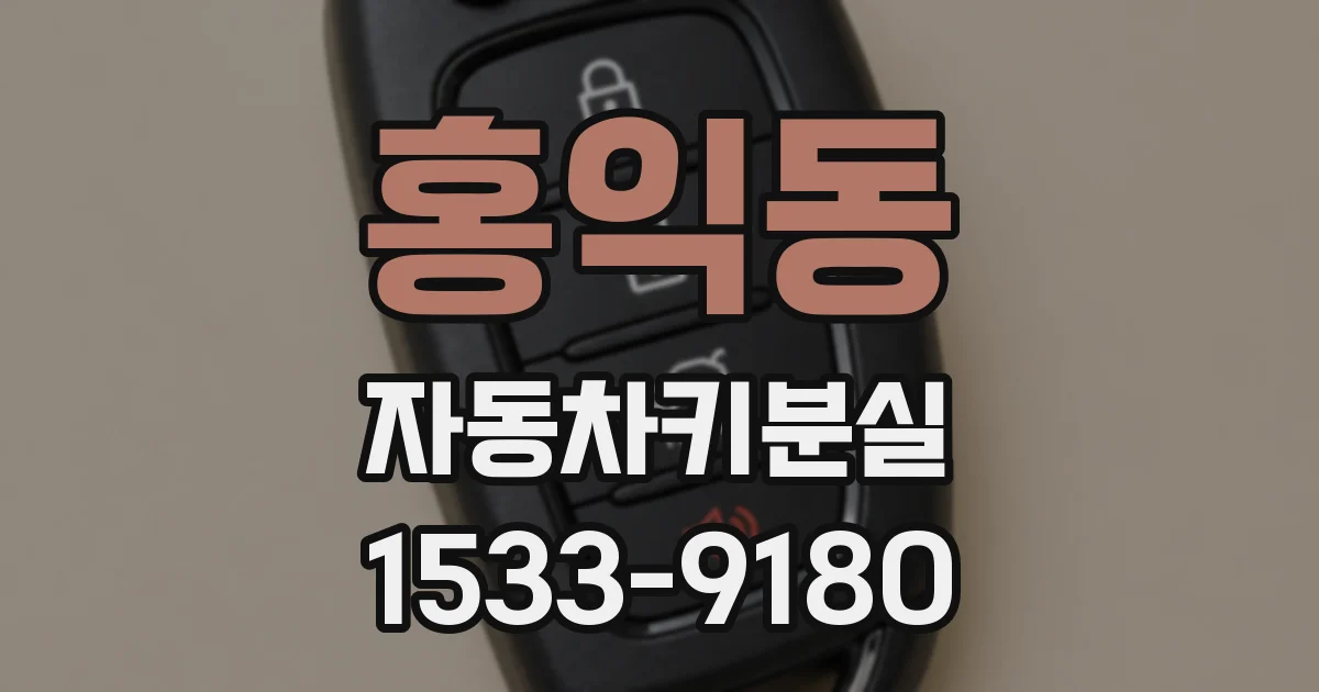 홍익동 자동차키분실