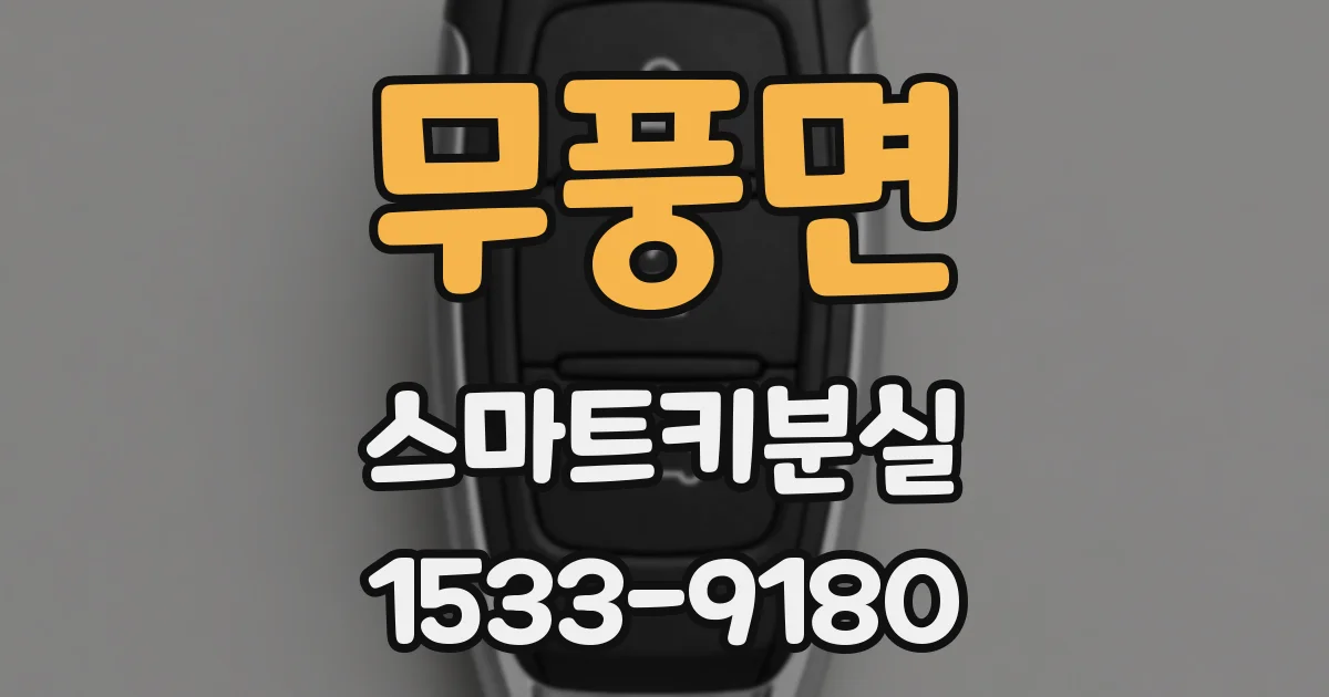 무풍면 스마트키분실