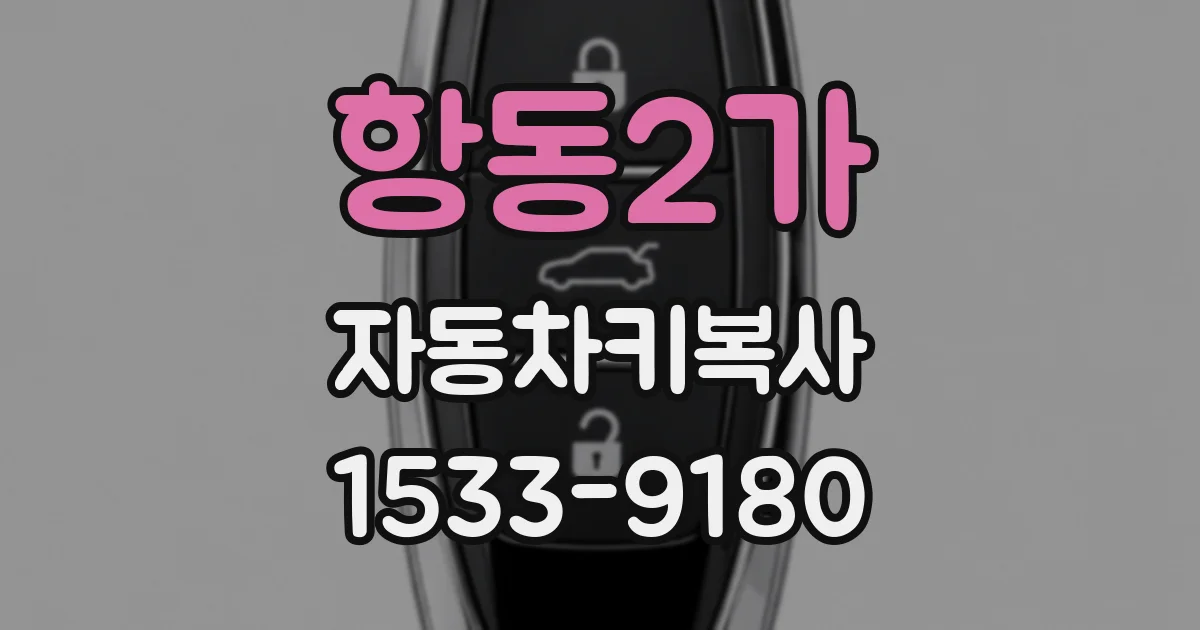 항동2가 자동차키복사