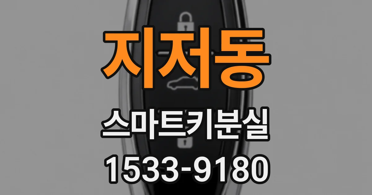지저동 스마트키분실
