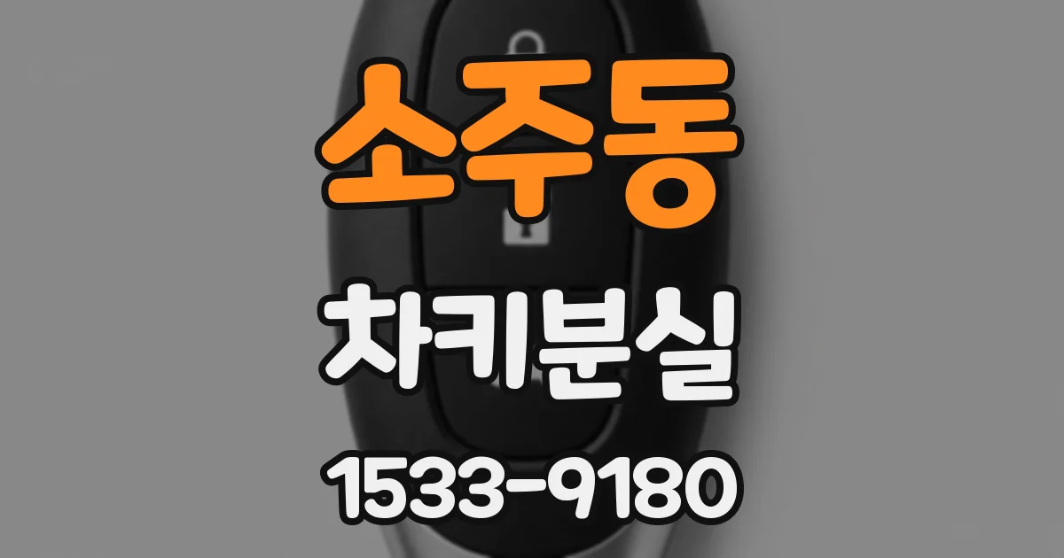 소주동 차키분실
