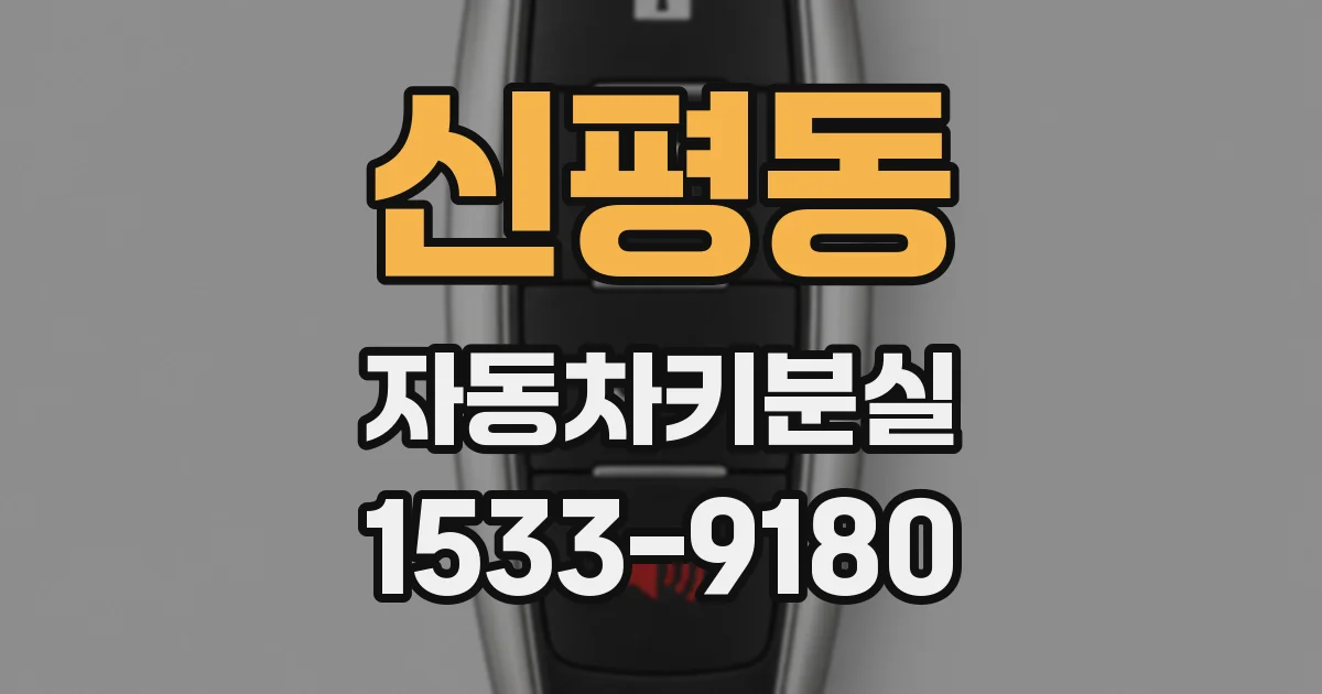 신평동 자동차키분실