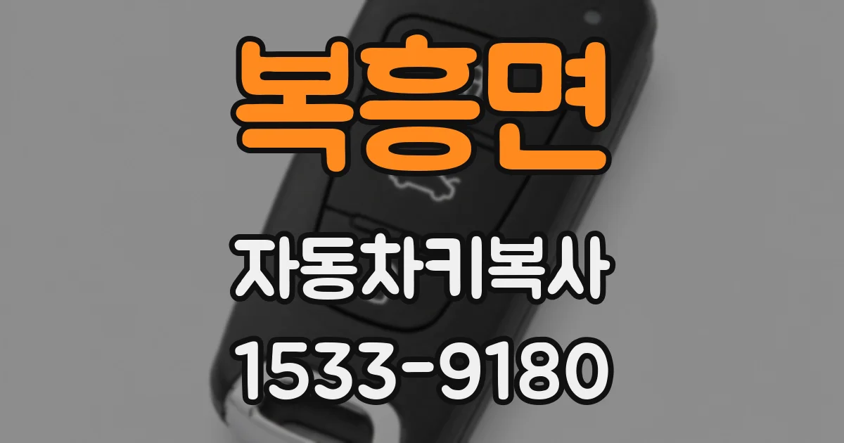 복흥면 자동차키복사