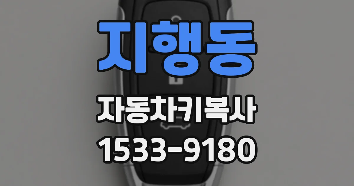 지행동 자동차키복사