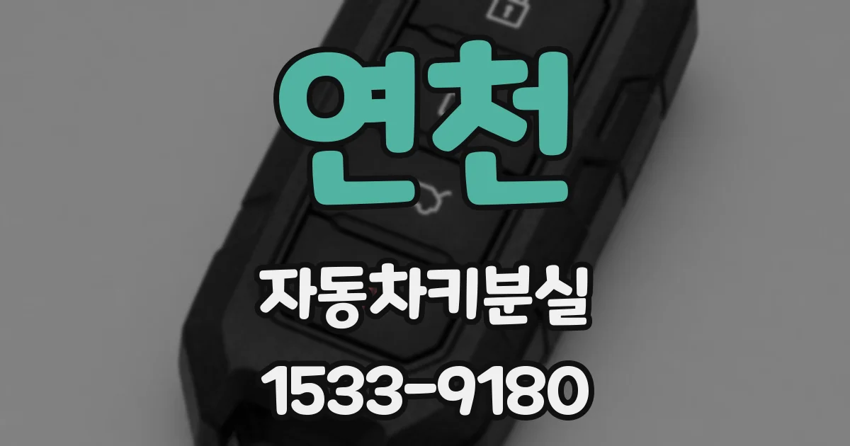 연천 자동차키분실