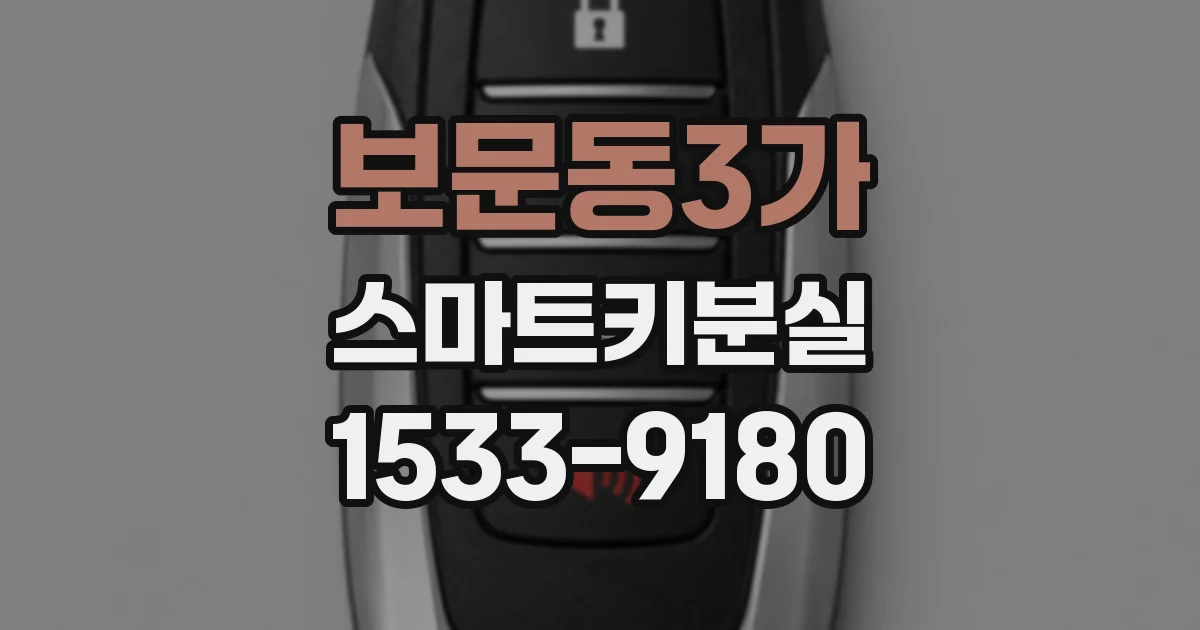 보문동3가 스마트키분실