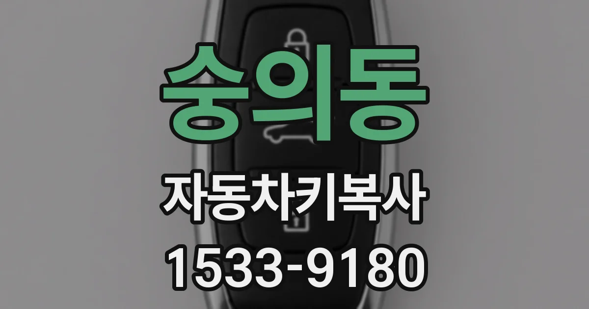 숭의동 자동차키복사