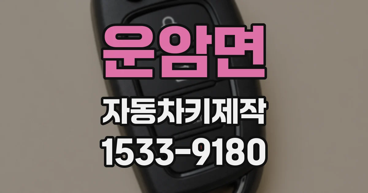 운암면 자동차키제작