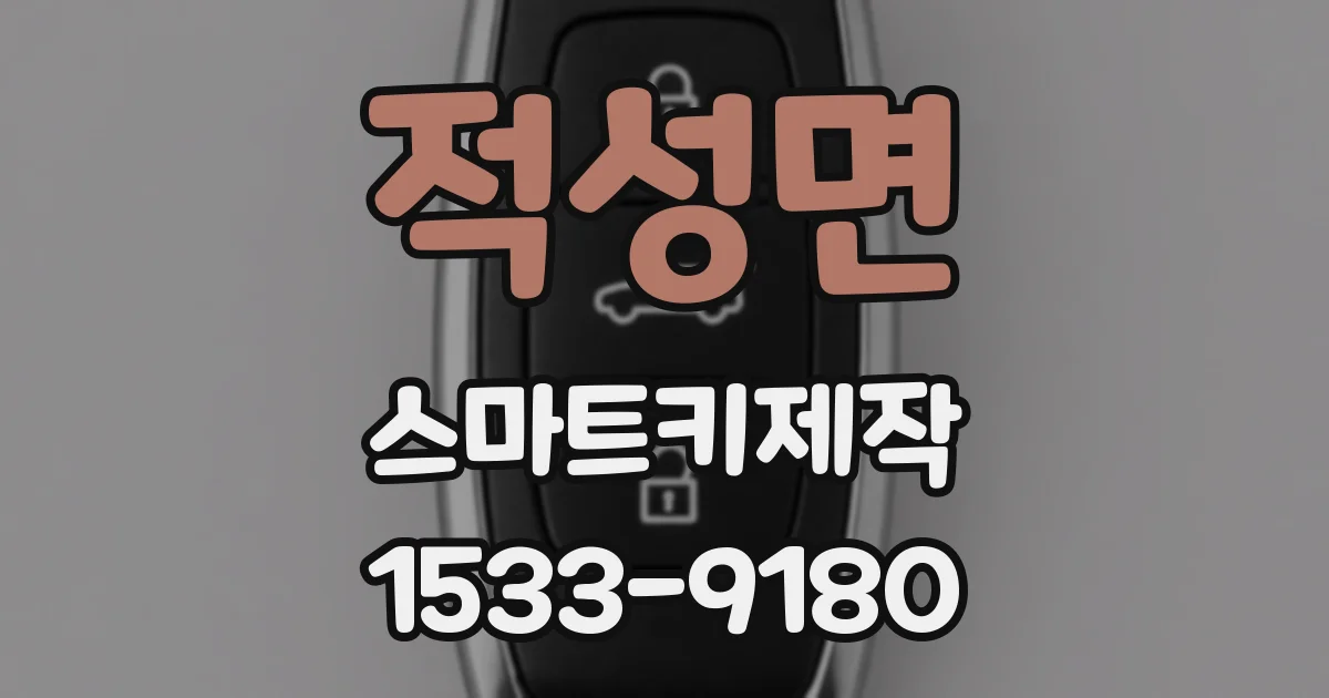 적성면 스마트키제작