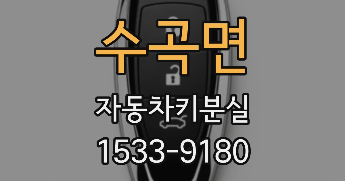 수곡면 자동차키분실