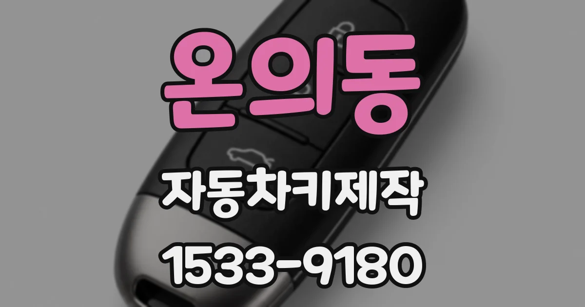 온의동 자동차키제작