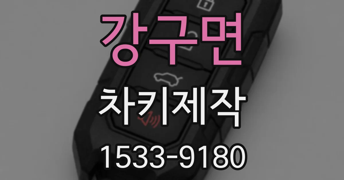 강구면 차키제작